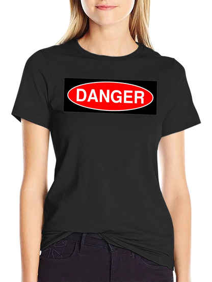 Camiseta Negra DANGER - Estilo Casual y Atrevido