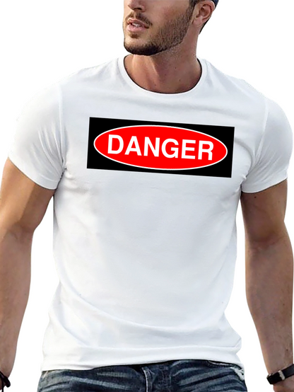 Camiseta Negra DANGER - Estilo Casual y Atrevido
