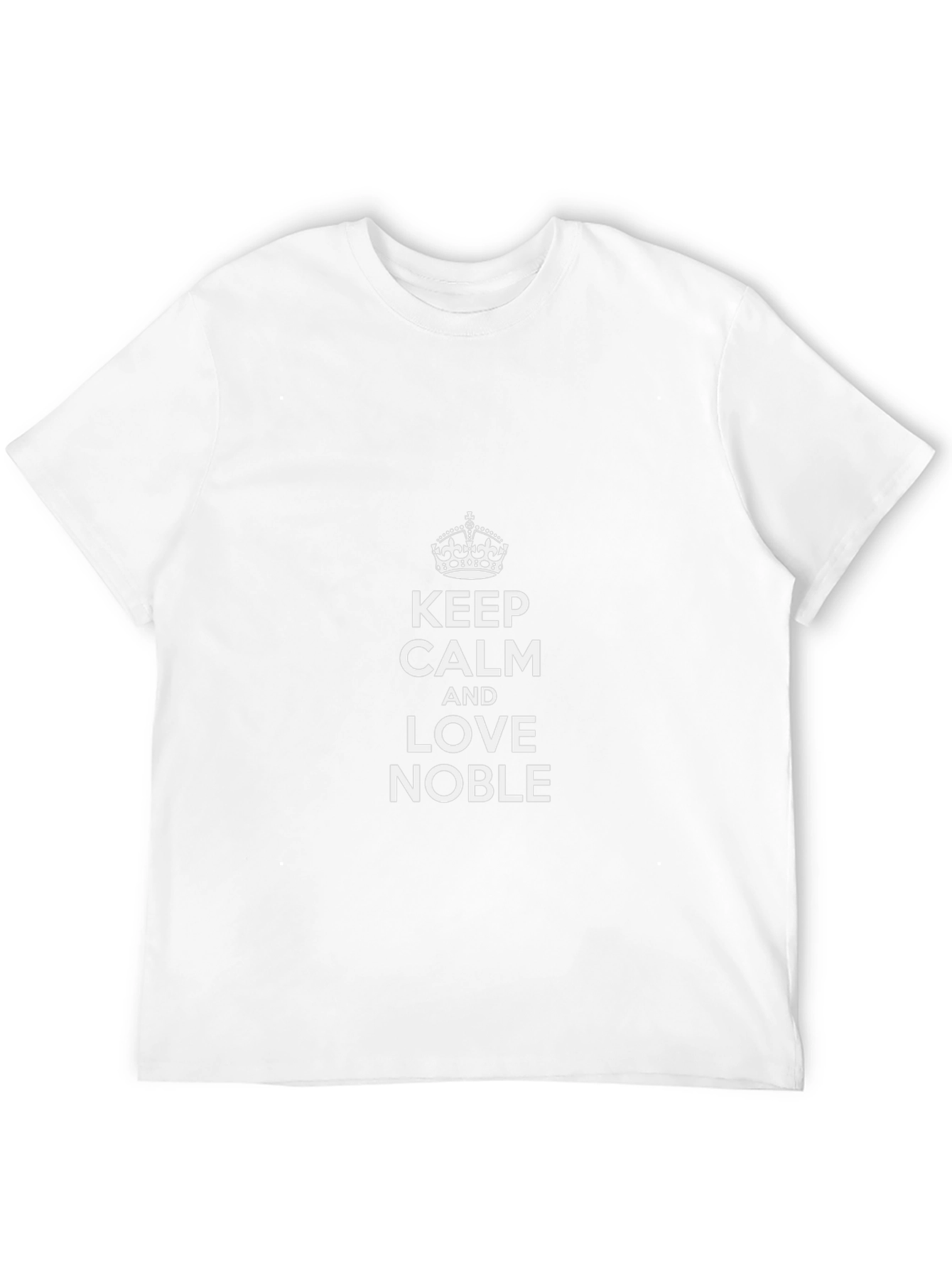 Camiseta Negra: Keep Calm and Love Noble