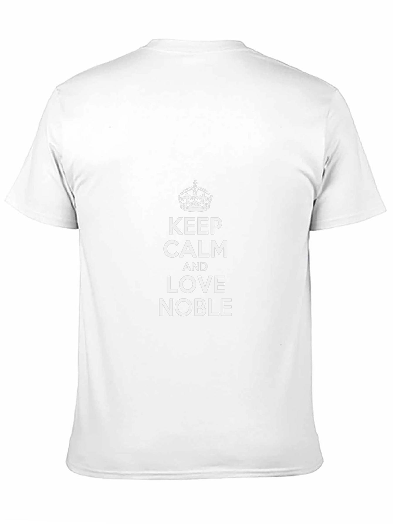 Camiseta Negra: Keep Calm and Love Noble