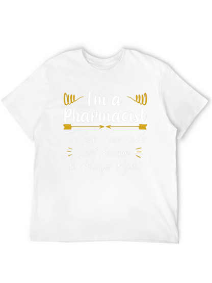 Camiseta Negra con Diseño de Farmacéutico