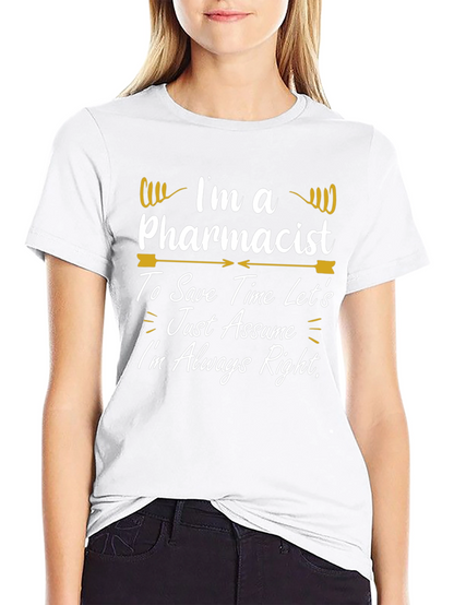 Camiseta Negra con Diseño de Farmacéutico