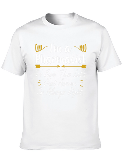 Camiseta Negra con Diseño de Farmacéutico
