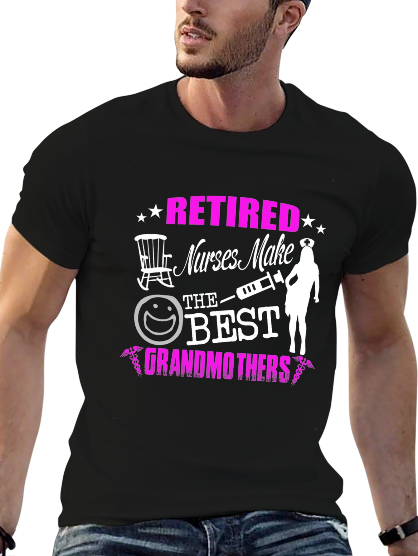 Camiseta Negra: Jubiladas las mejores abuelas