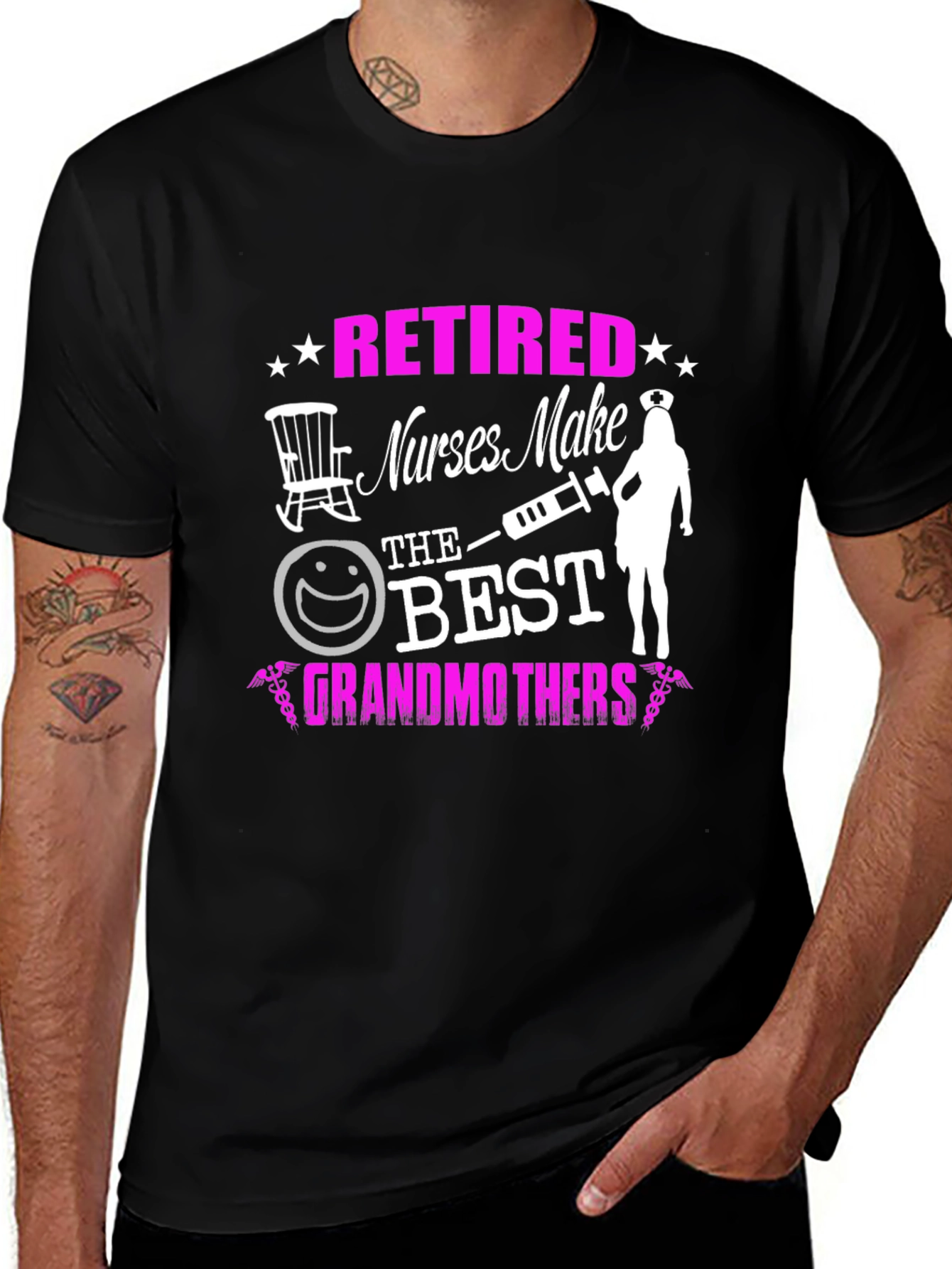 Camiseta Negra: Jubiladas las mejores abuelas