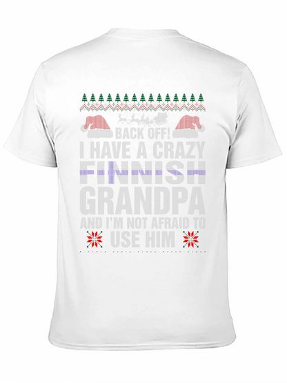 Camiseta Abuelo Finlandés Loco Navideña