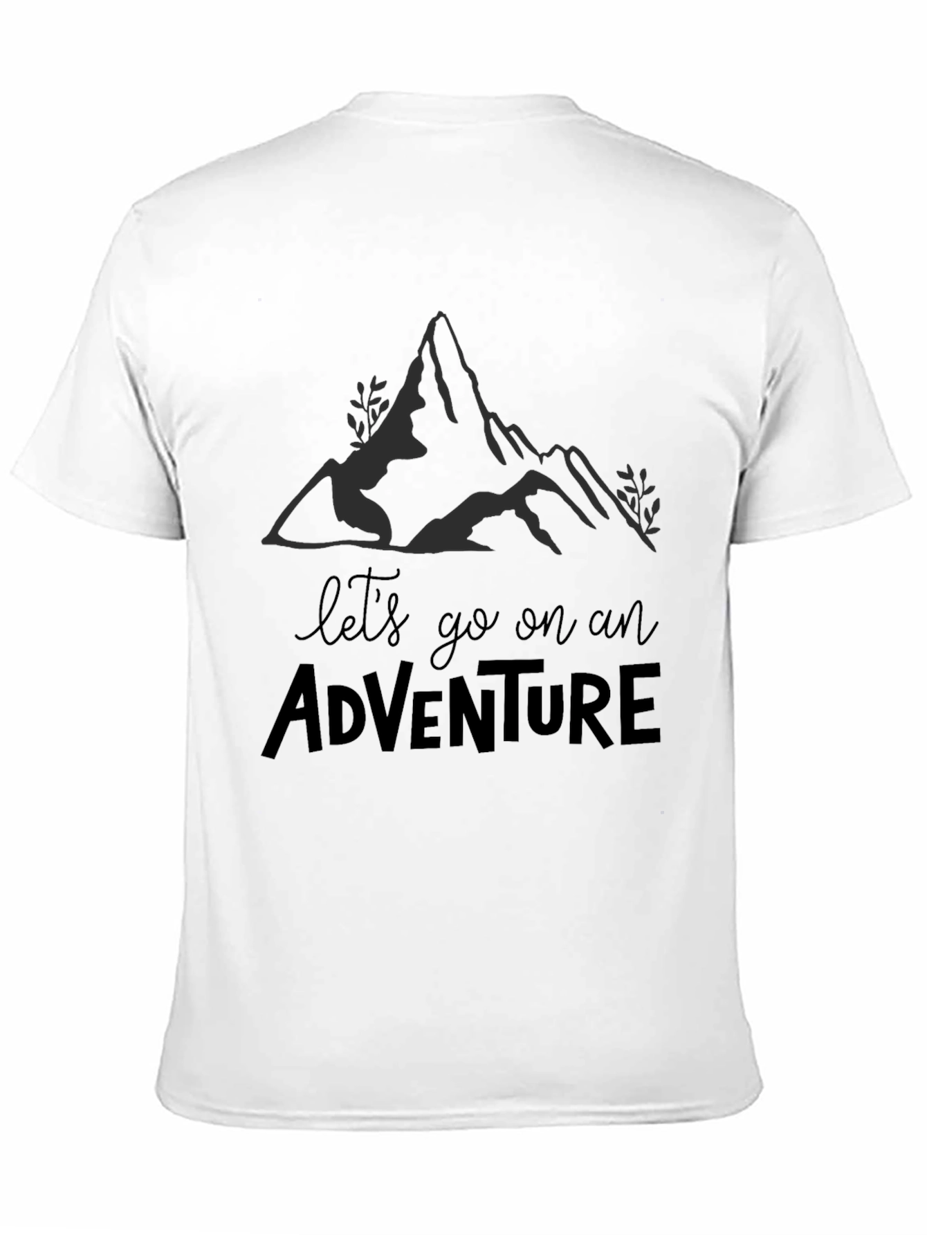Camiseta Negra Aventura para Hombre