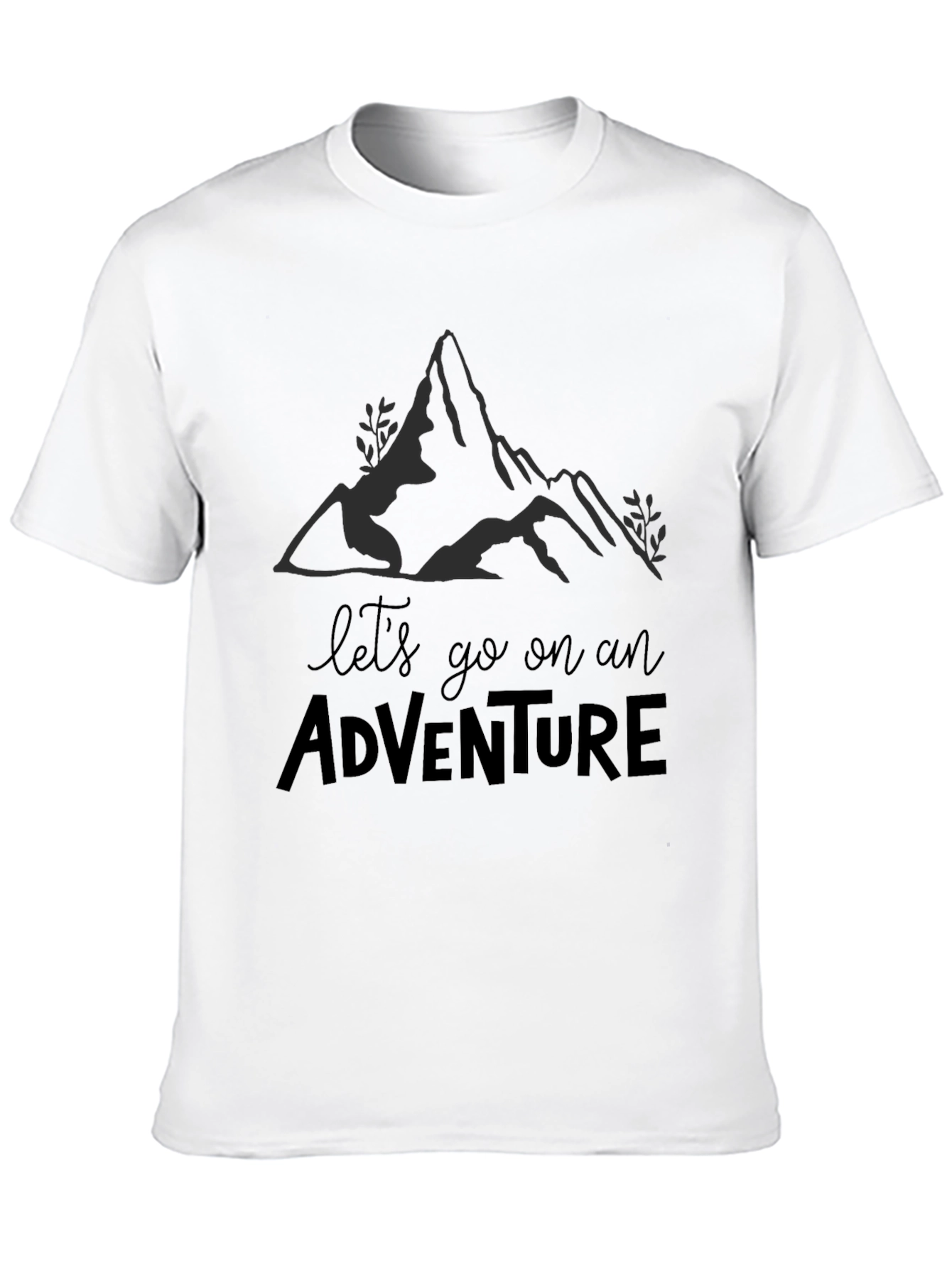 Camiseta Negra Aventura para Hombre
