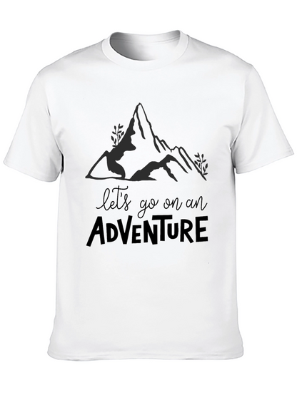 Camiseta Negra Aventura para Hombre