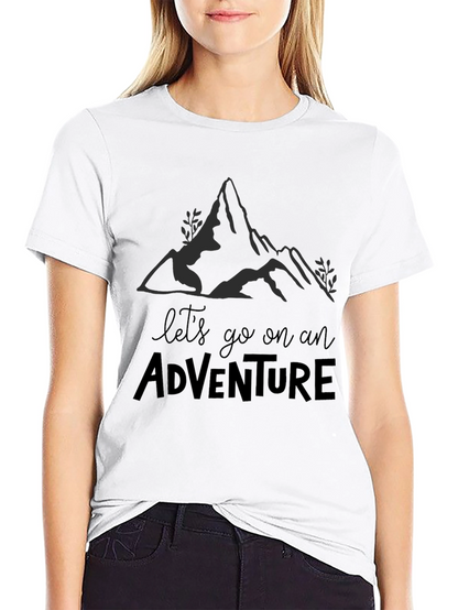 Camiseta Negra Aventura para Hombre