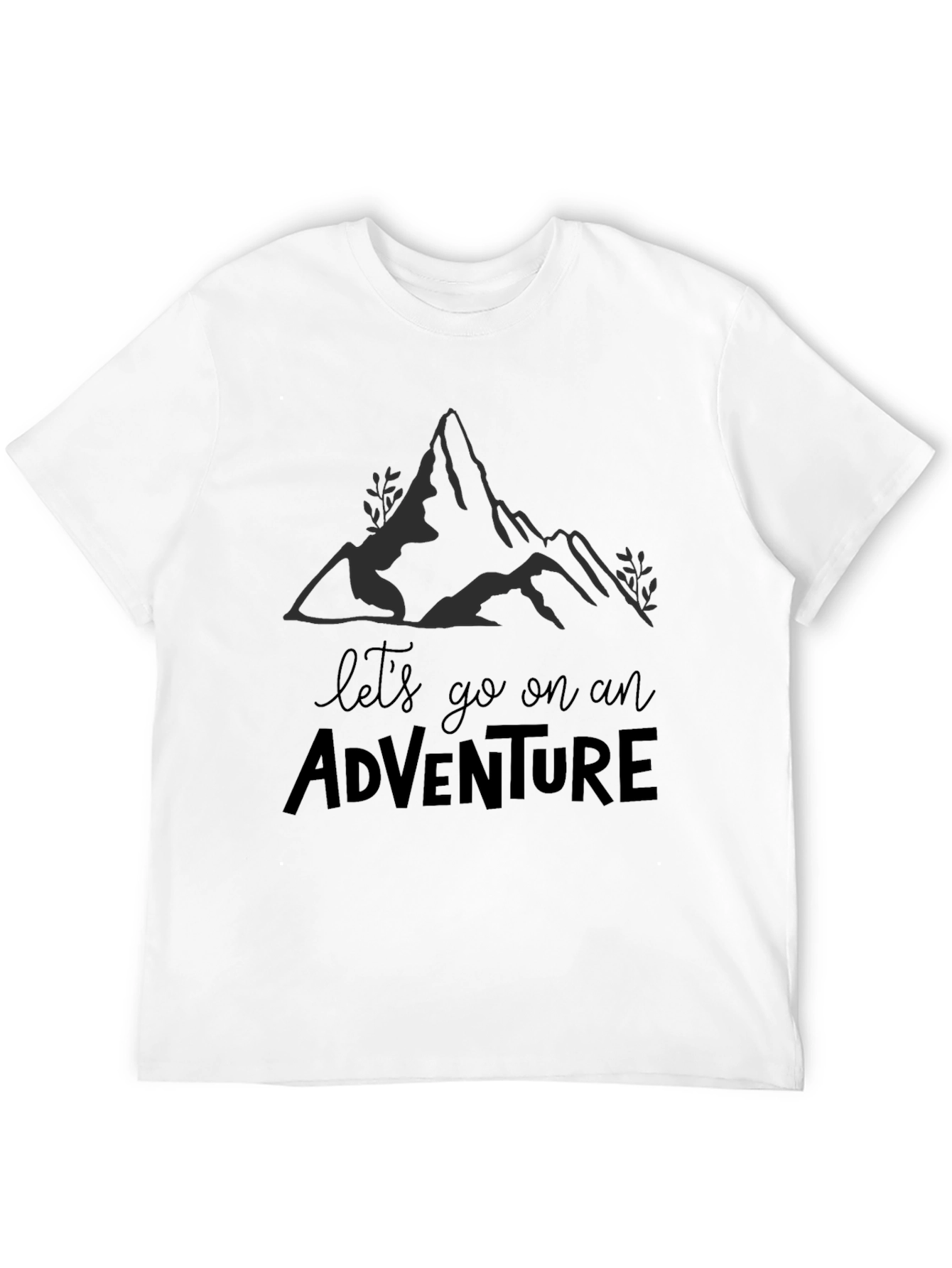 Camiseta Negra Aventura para Hombre
