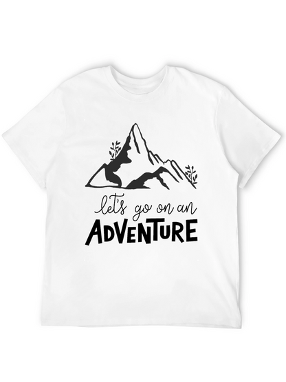 Camiseta Negra Aventura para Hombre