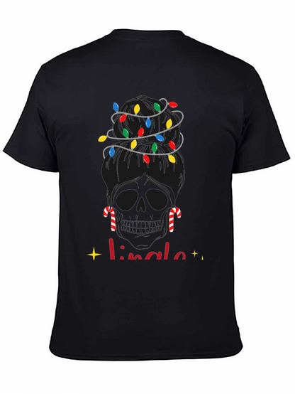 Camiseta Navideña Calavera Jingle