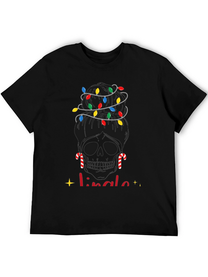 Camiseta Navideña Calavera Jingle