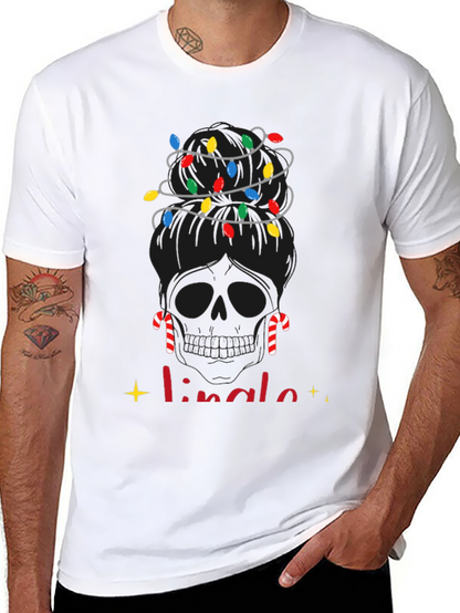 Camiseta Navideña Calavera Jingle