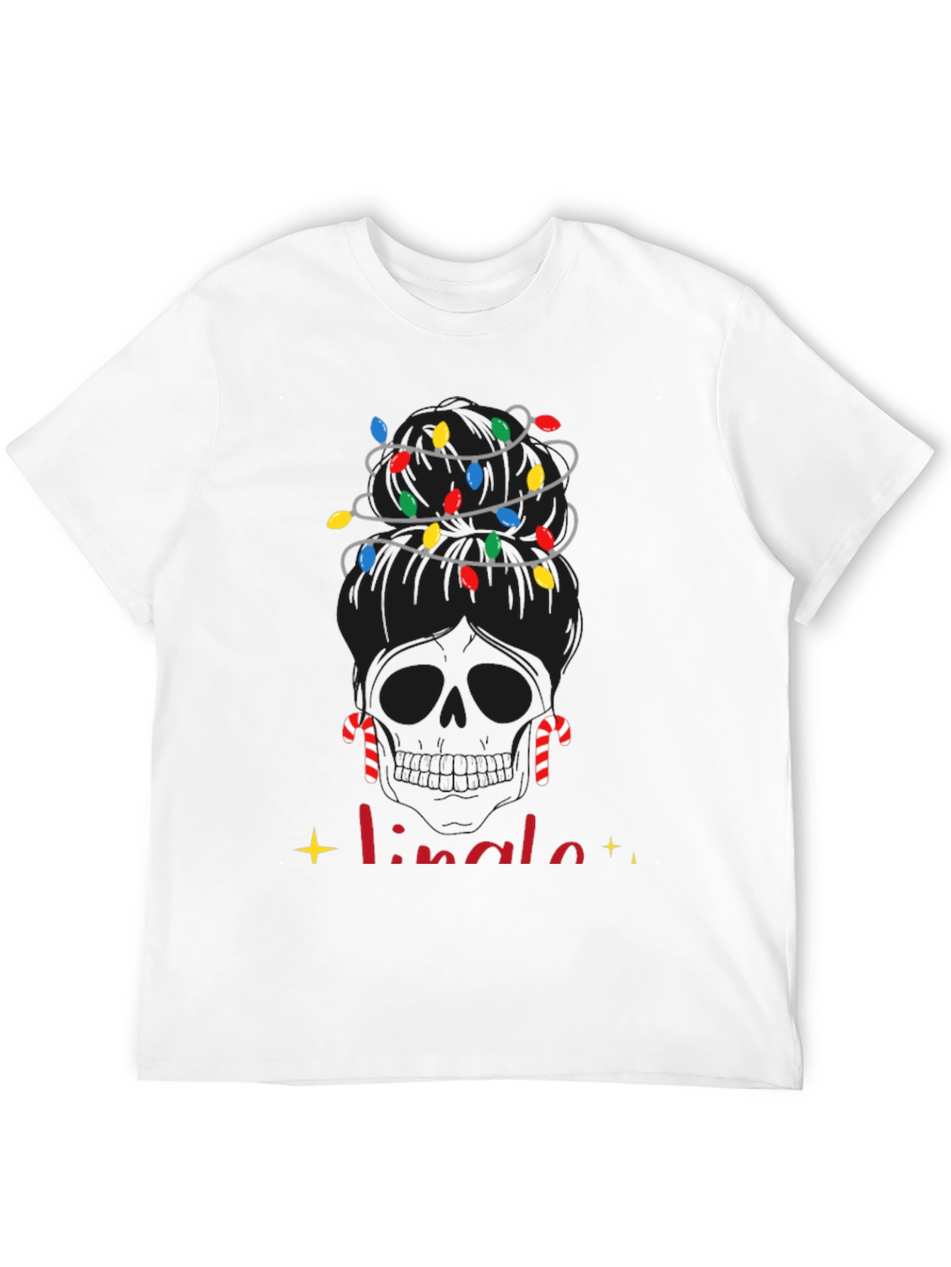 Camiseta Navideña Calavera Jingle