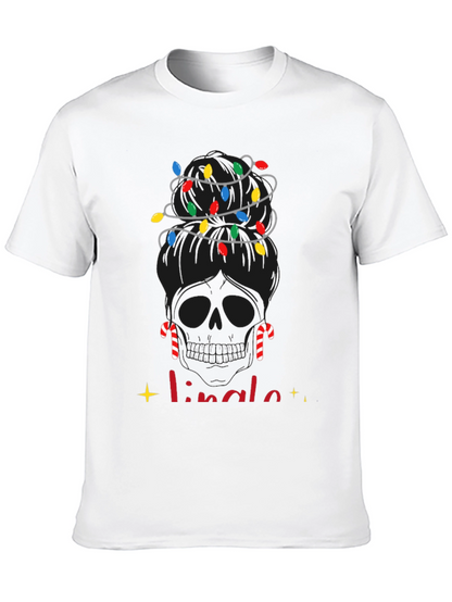 Camiseta Navideña Calavera Jingle