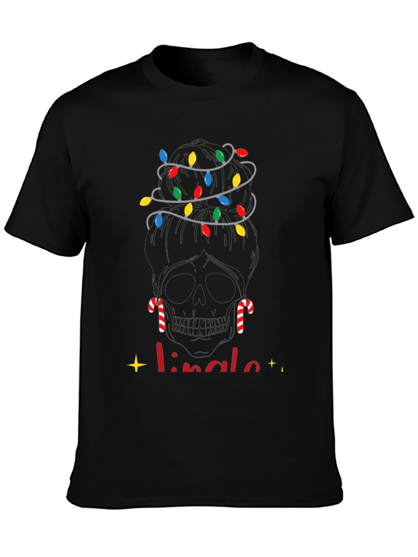 Camiseta Navideña Calavera Jingle