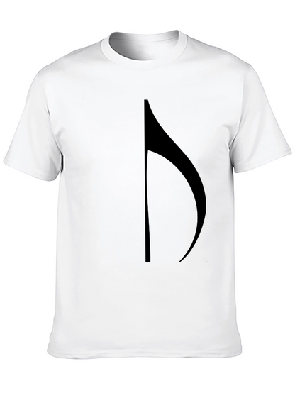 Camiseta Negra con Nota Musical para Hombre
