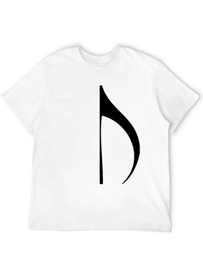 Camiseta Negra con Nota Musical para Hombre