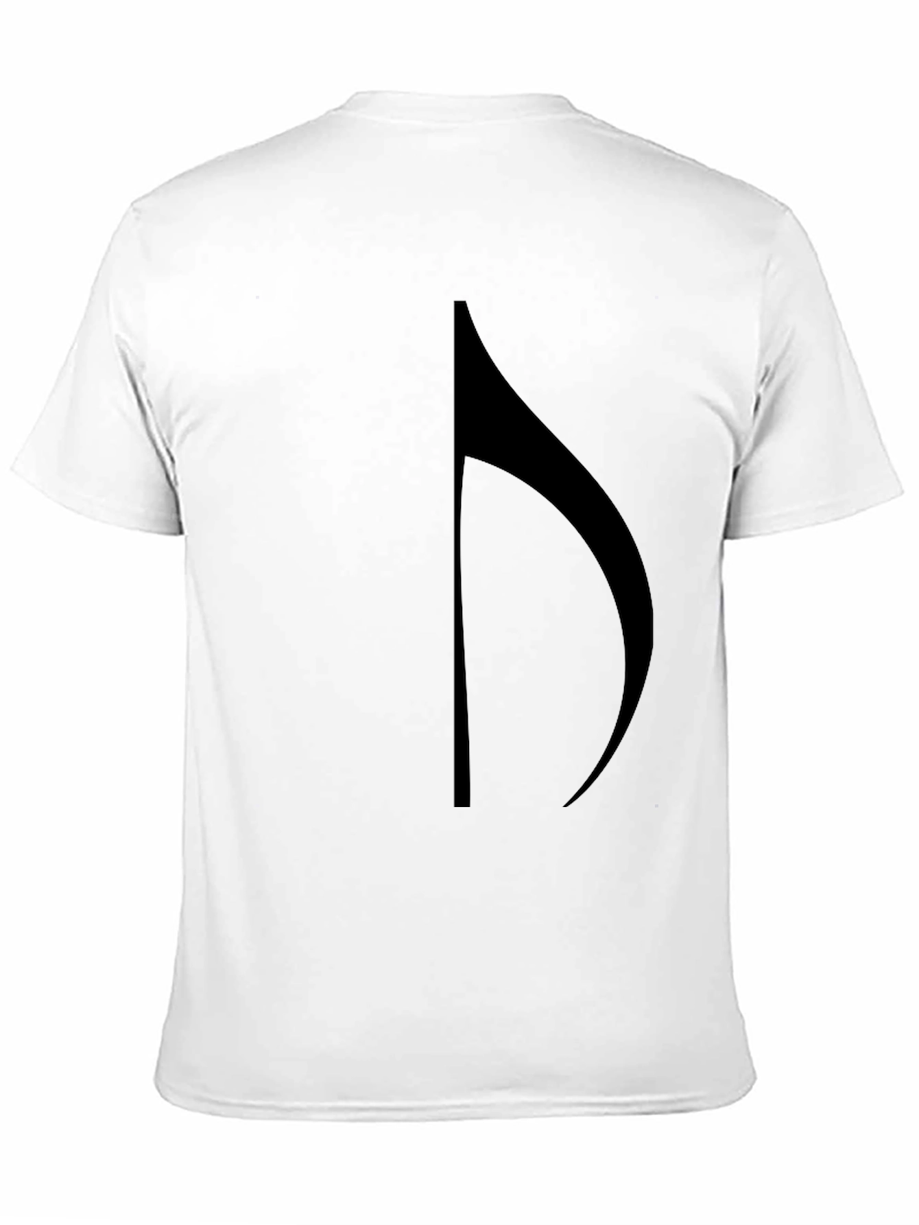 Camiseta Negra con Nota Musical para Hombre