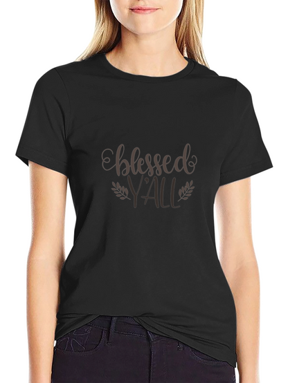 Camiseta Negra Blessed Yall