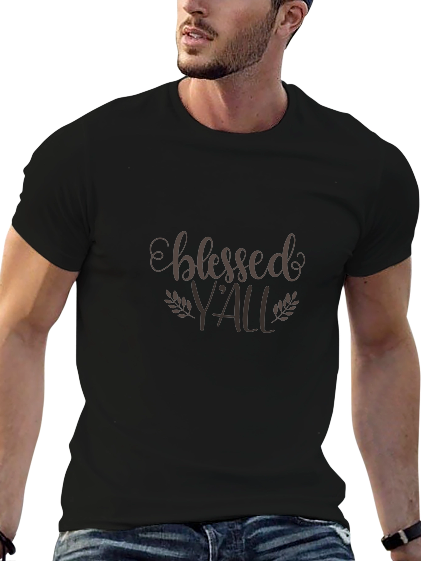 Camiseta Negra Blessed Yall