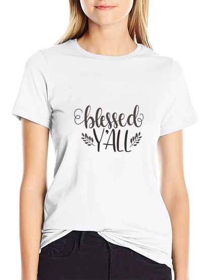 Camiseta Negra Blessed Yall