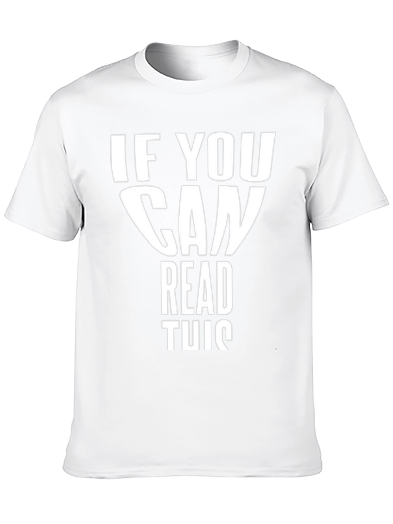 Camiseta Negra con Texto Divertido Si Puedes Leer Esto