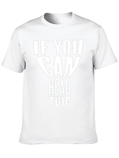 Camiseta Negra con Texto Divertido Si Puedes Leer Esto