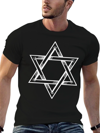 Camiseta Negra Estrella de David Unisex