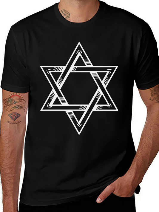 Camiseta Negra Estrella de David Unisex