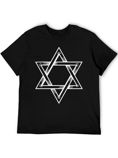Camiseta Negra Estrella de David Unisex
