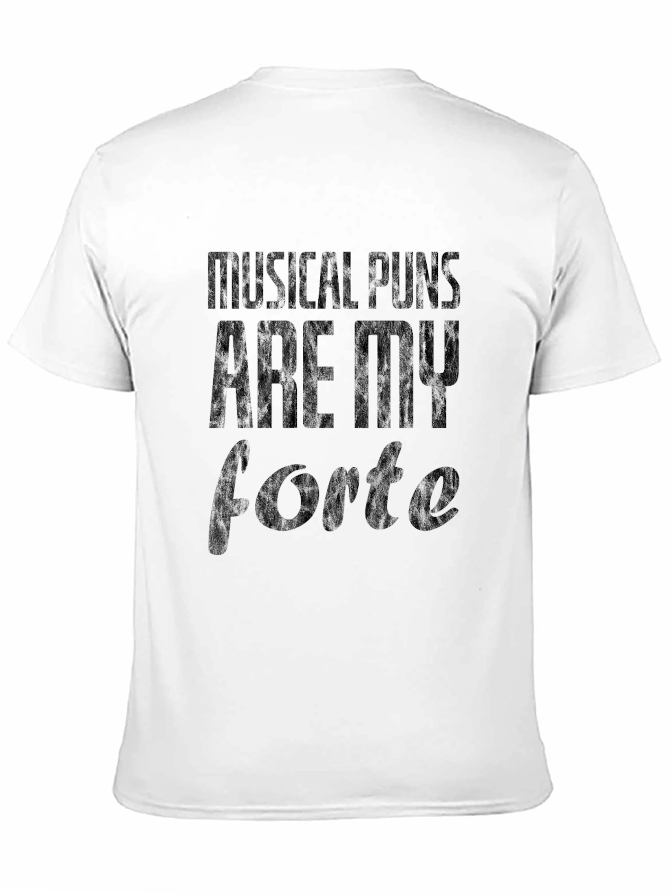 Camiseta Negra Musical Puns Are My Forte