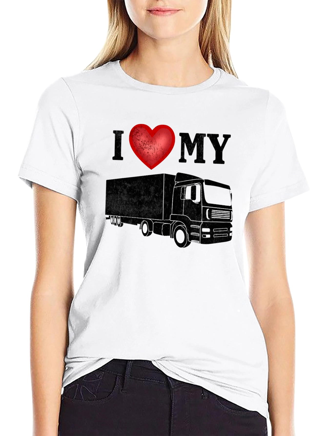 Camiseta Negra Amo Mi Camión