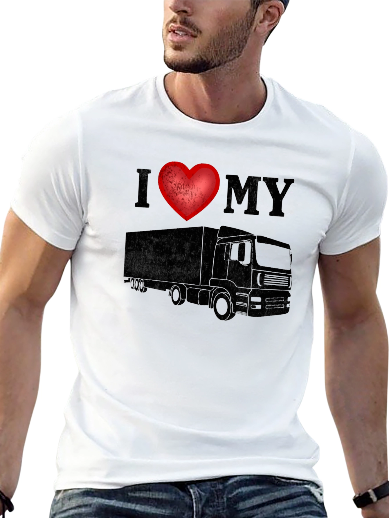 Camiseta Negra Amo Mi Camión