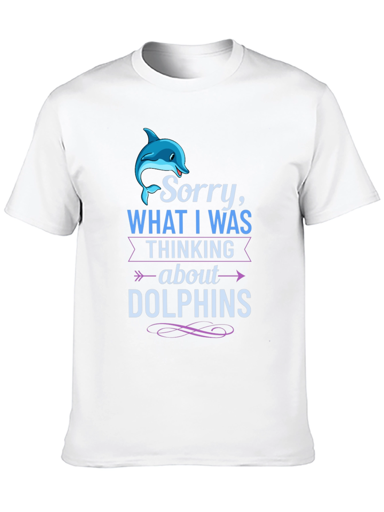 Camiseta Negra: Lo Siento Pensaba en Delfines