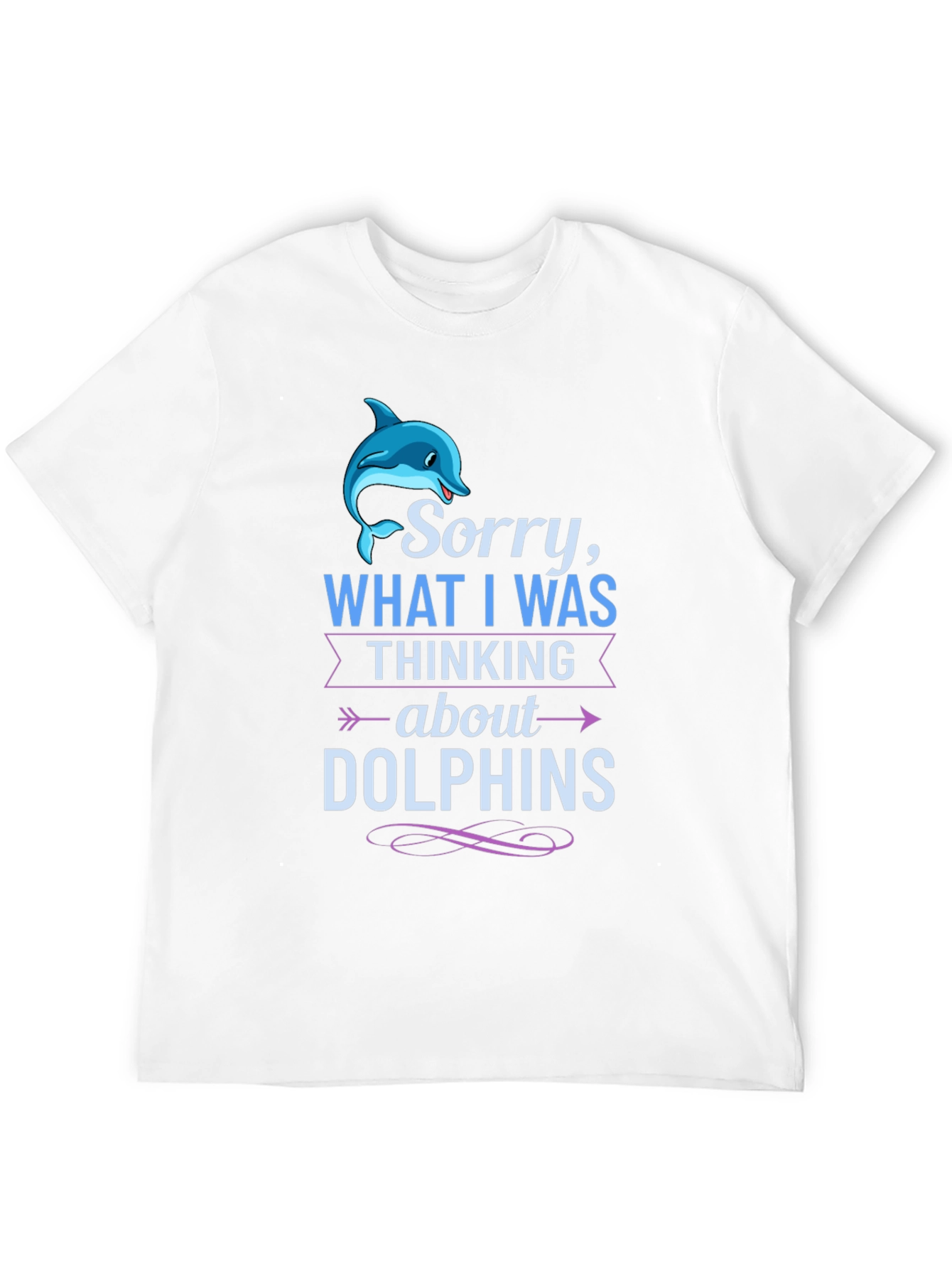 Camiseta Negra: Lo Siento Pensaba en Delfines