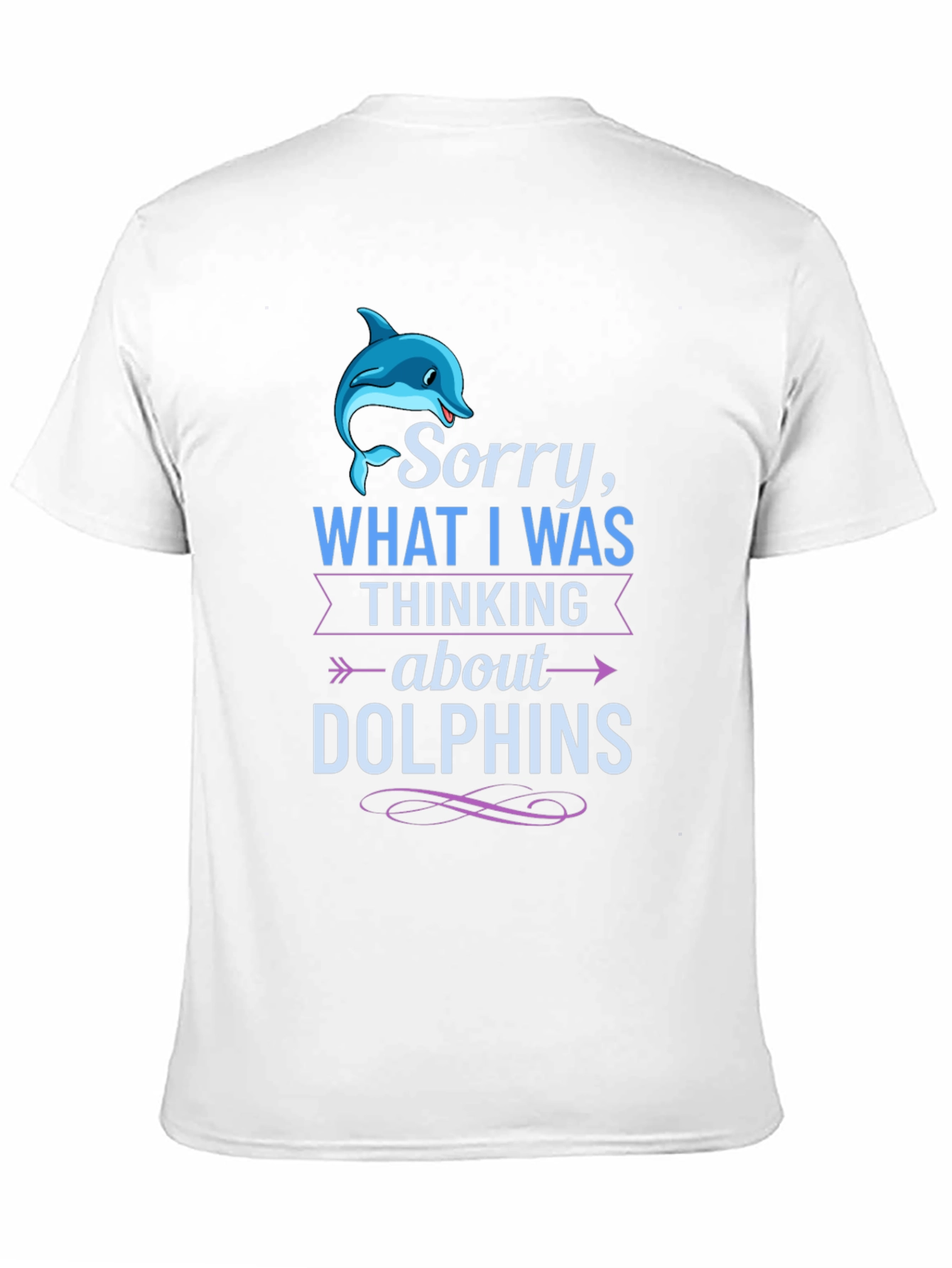 Camiseta Negra: Lo Siento Pensaba en Delfines