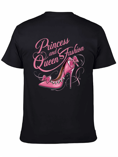 Camiseta Negra Princesa y Reina