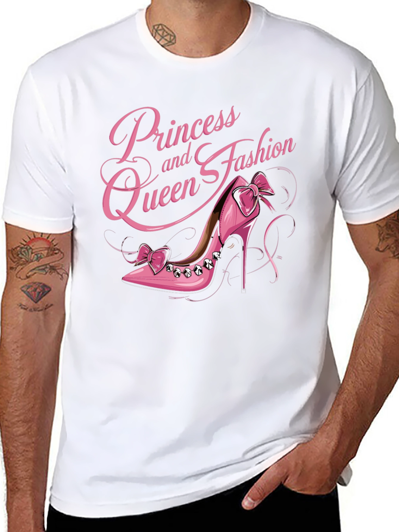Camiseta Negra Princesa y Reina