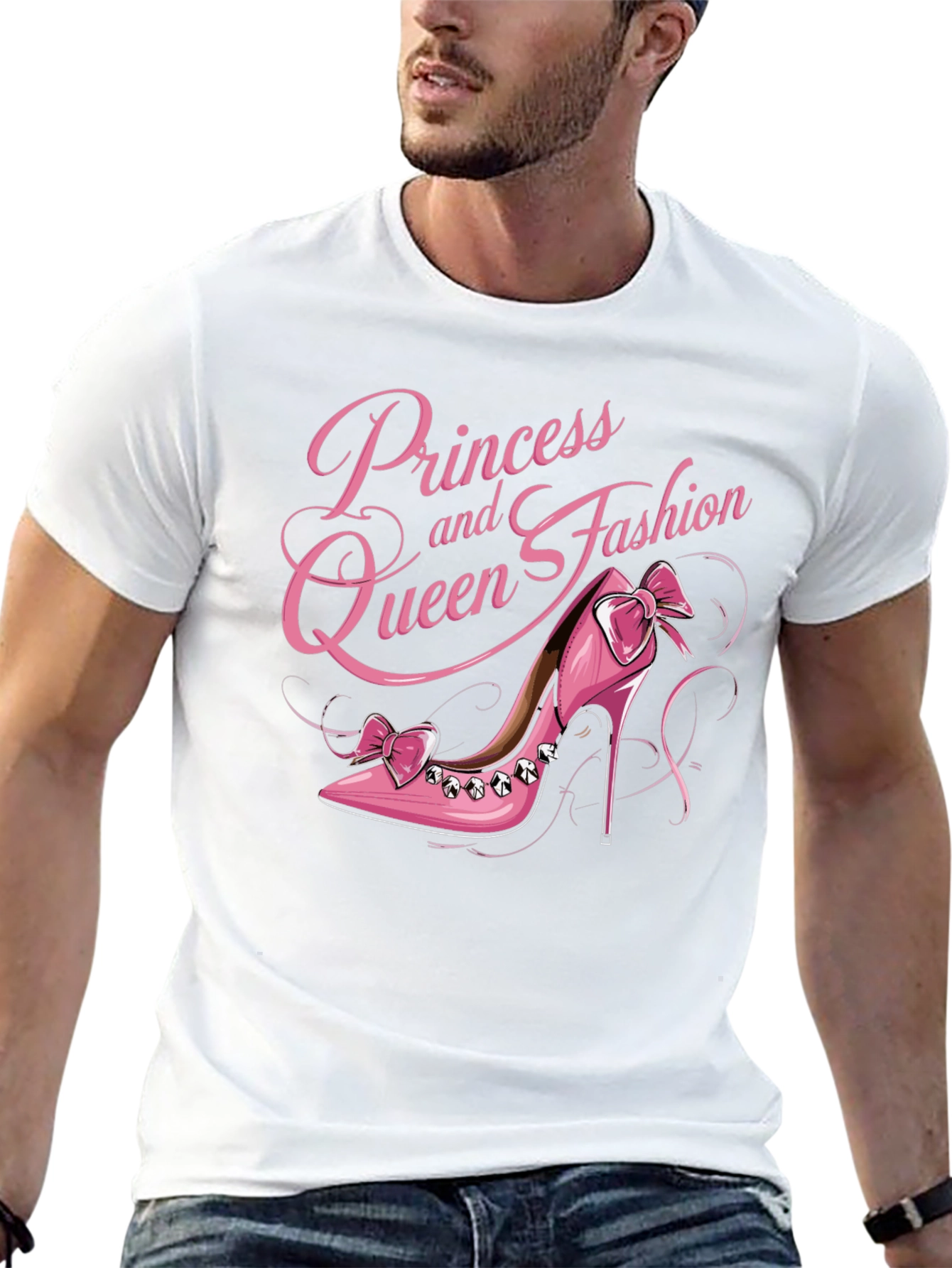 Camiseta Negra Princesa y Reina