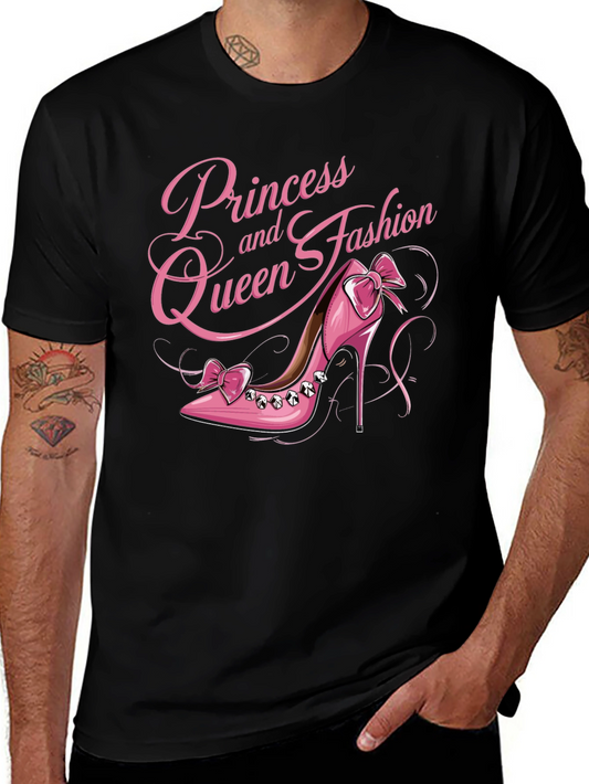 Camiseta Negra Princesa y Reina