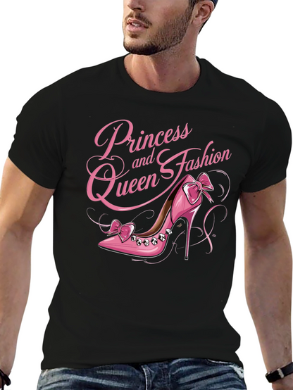 Camiseta Negra Princesa y Reina