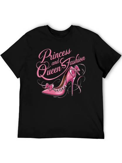 Camiseta Negra Princesa y Reina