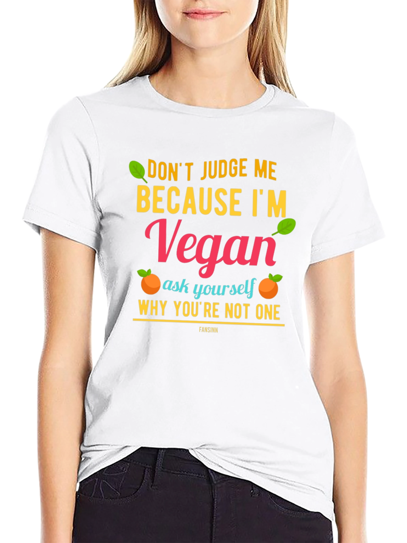 Camiseta Vegana: No me juzgues ¡sé vegano!