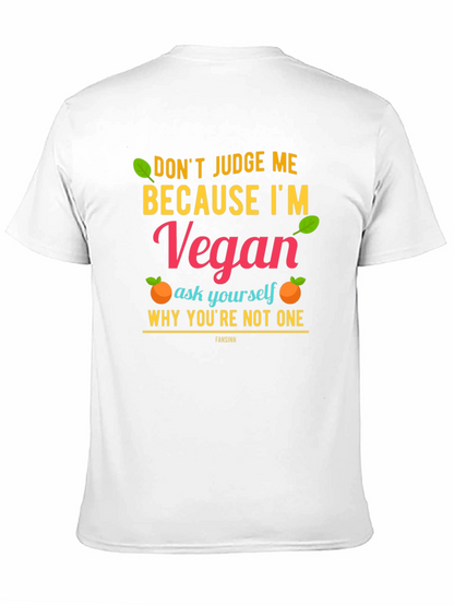 Camiseta Vegana: No me juzgues ¡sé vegano!