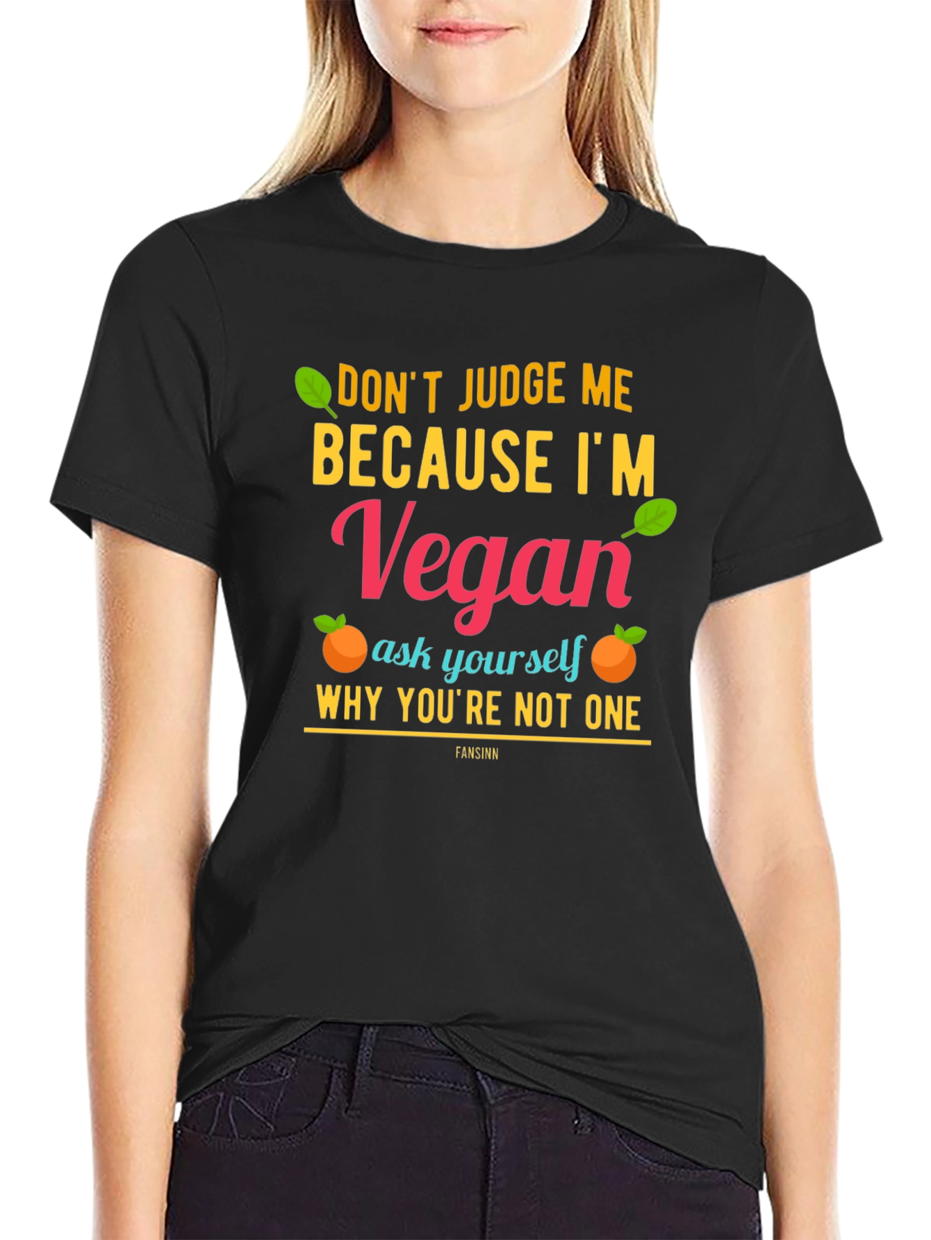 Camiseta Vegana: No me juzgues ¡sé vegano!