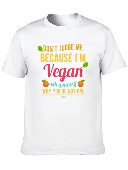 Camiseta Vegana: No me juzgues ¡sé vegano!