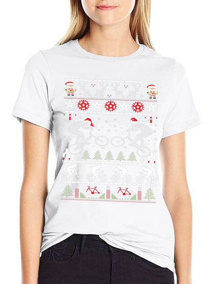 Camiseta Navideña Ciclista
